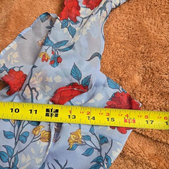 NWT Bardot Womens Floral High-Low Cold Shoulder Wrap Dress 4 Boho Cottagecore - Picture 11 of 12